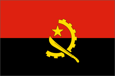 Angolan national flag 