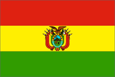 Bolivian national flag 