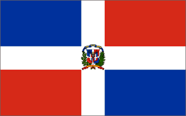 Dominican national flag 