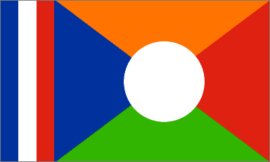 Reunionese national flag
