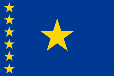 Zaire national flag (present flag) 